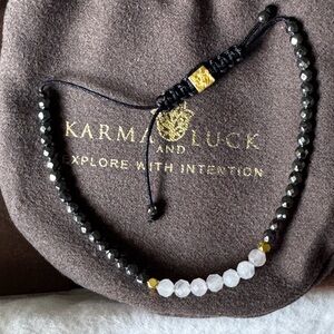 Karma and Luck | 🖤🤍Beaded Bracelet🤍🖤 NIB